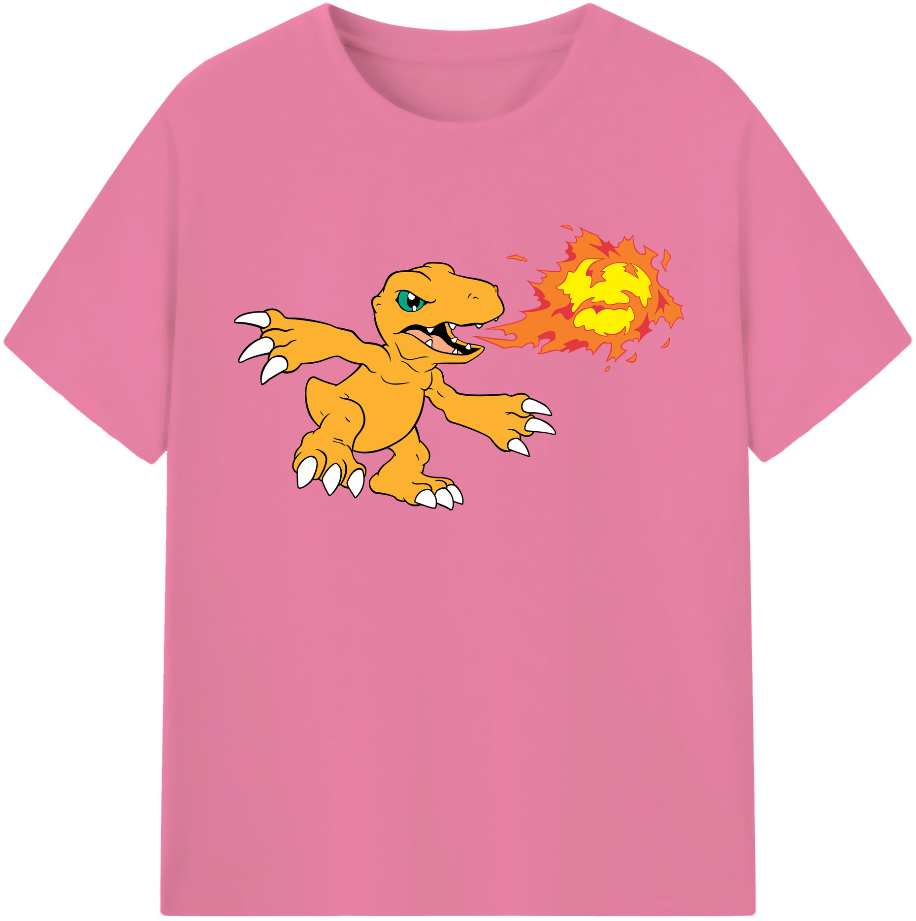 （画像用） Digimon デジタルモンスター/デジモン 綿100％半袖Tシャツ（フロントプリント）